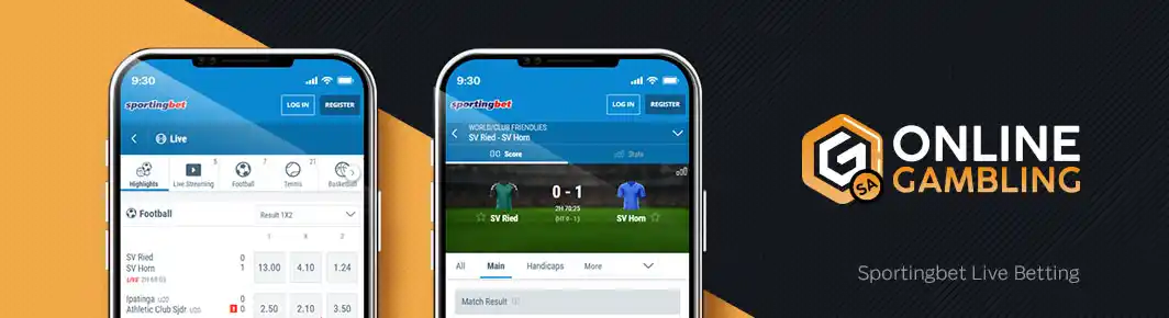 Sportingbet Live Betting for South African Players