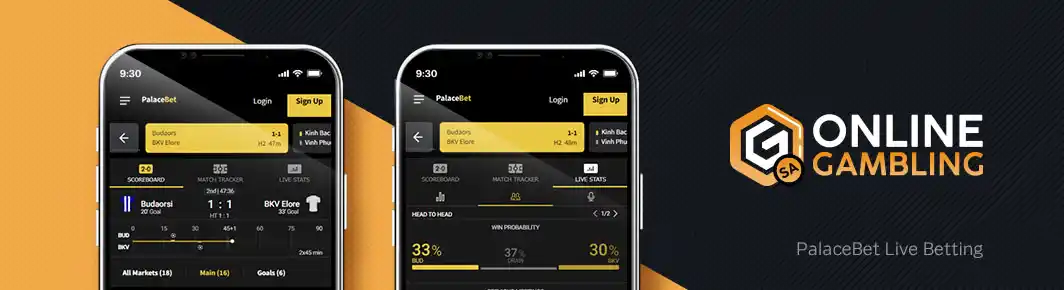 Palacebet Live Betting for South African Players