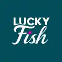 Logo image for lucky fish lucky fish pink logo logo