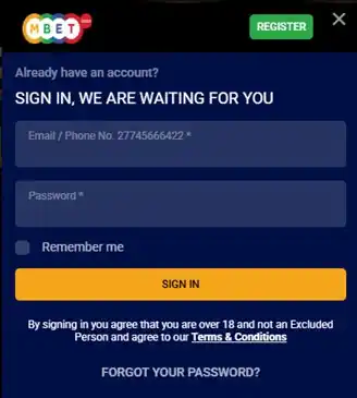 Mbet Login