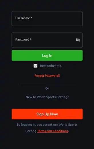 World Sports Betting Login