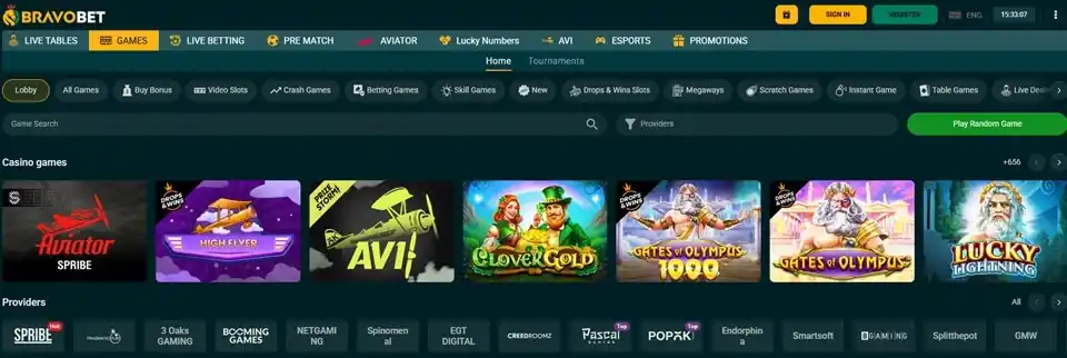 Bravobet Games