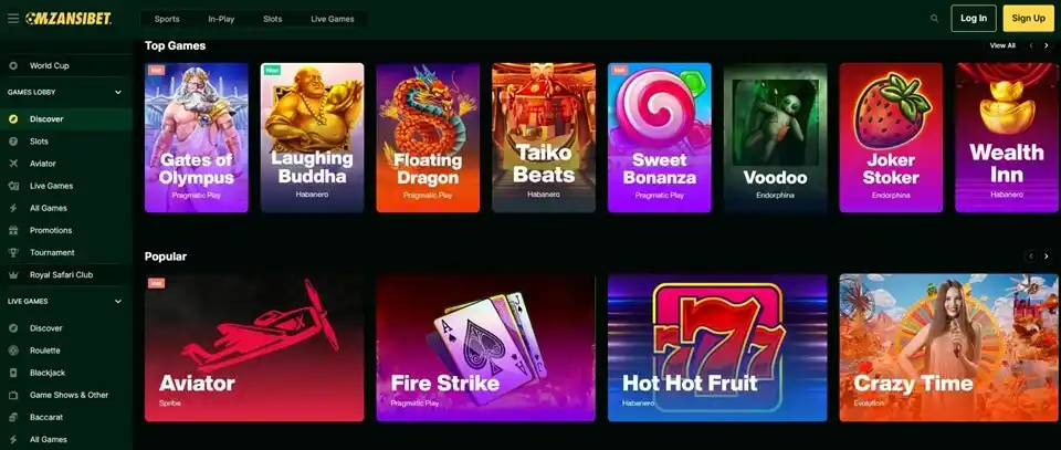 Mzansibet Games