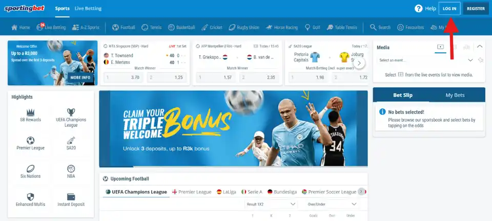 How to Login to Sportingbet