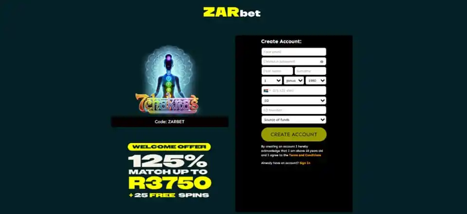 ZARbet Bonus