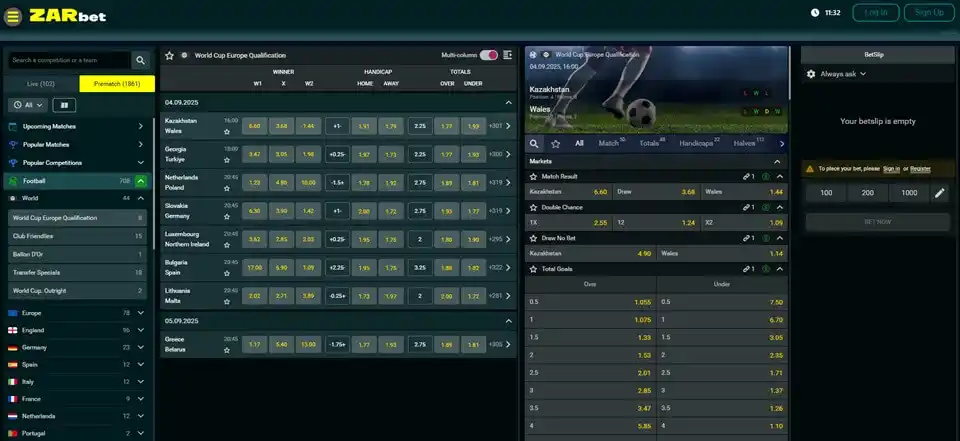 ZARbet Sports Betting