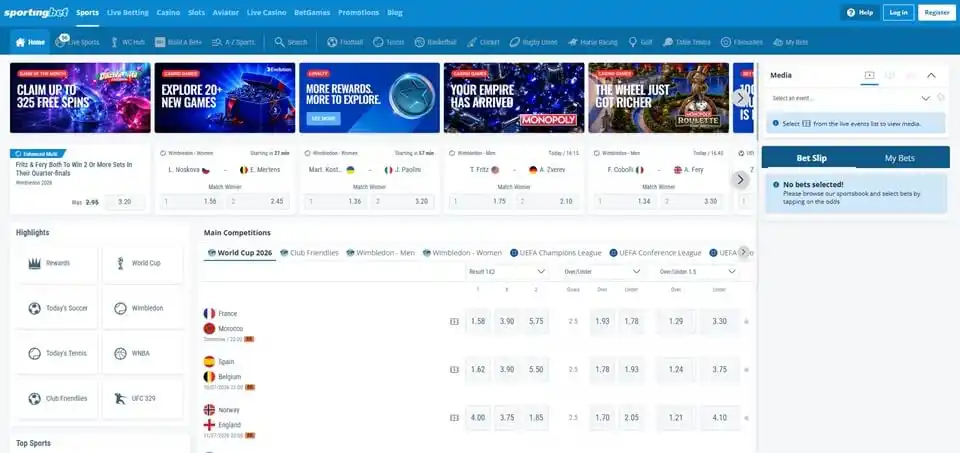 Sportingbet Sports Betting