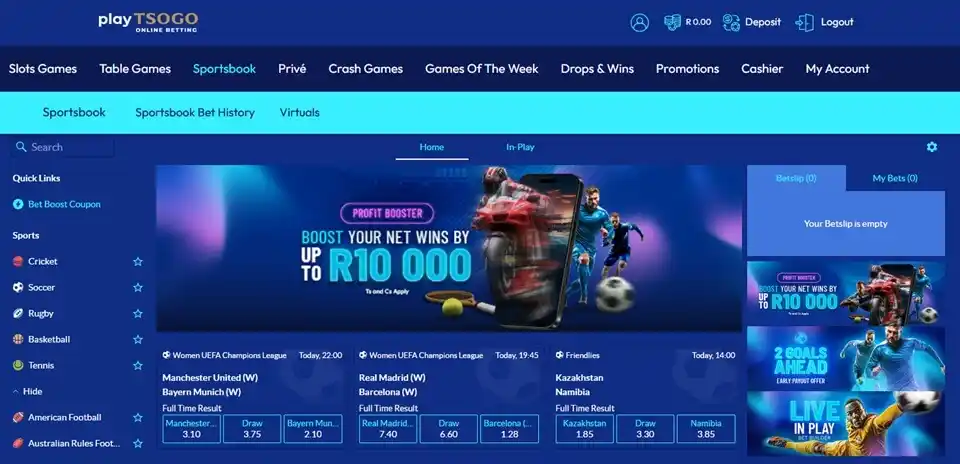 playTOSOGO Sports Betting