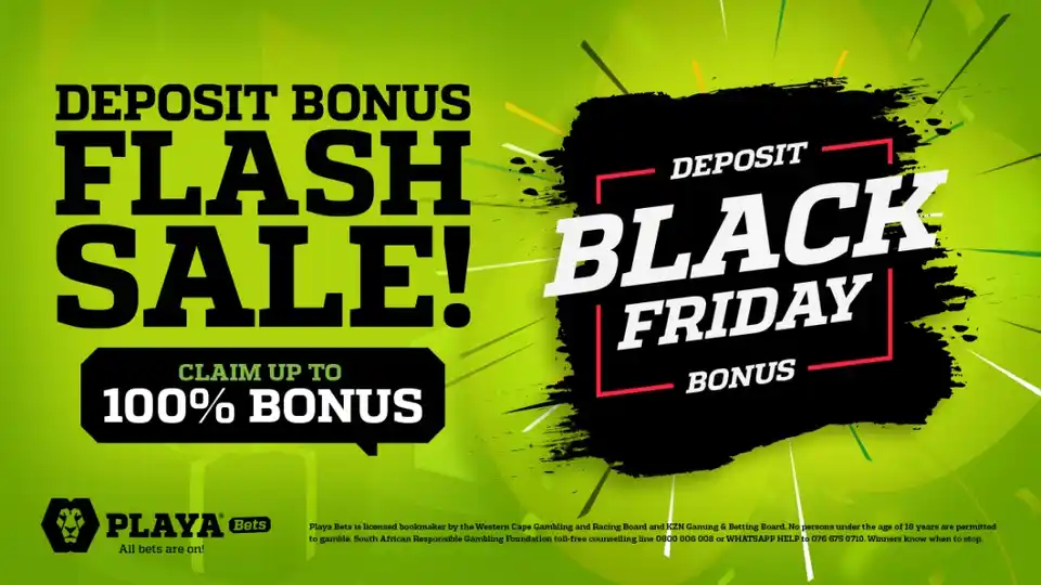 Black Friday Betting Offer - Playa Bets South Africa