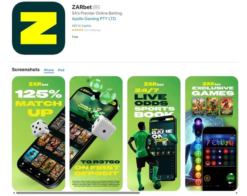ZARbet App Download